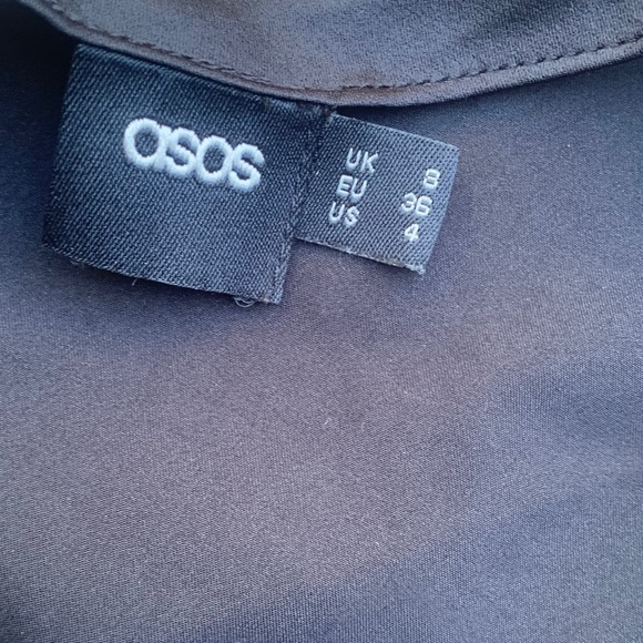 NWOT ASOS Bandage  Sleeveless Satin Dress with Cowl Back, Small (US 4) - Picture 7 of 9